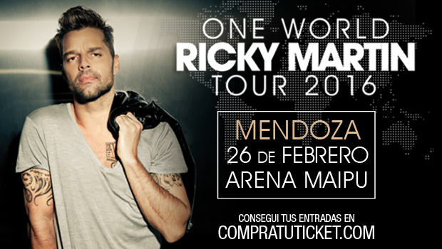 Por entradas agotadas, NUEVA FUNCIÓN de RICKY MARTIN en #Mendoza