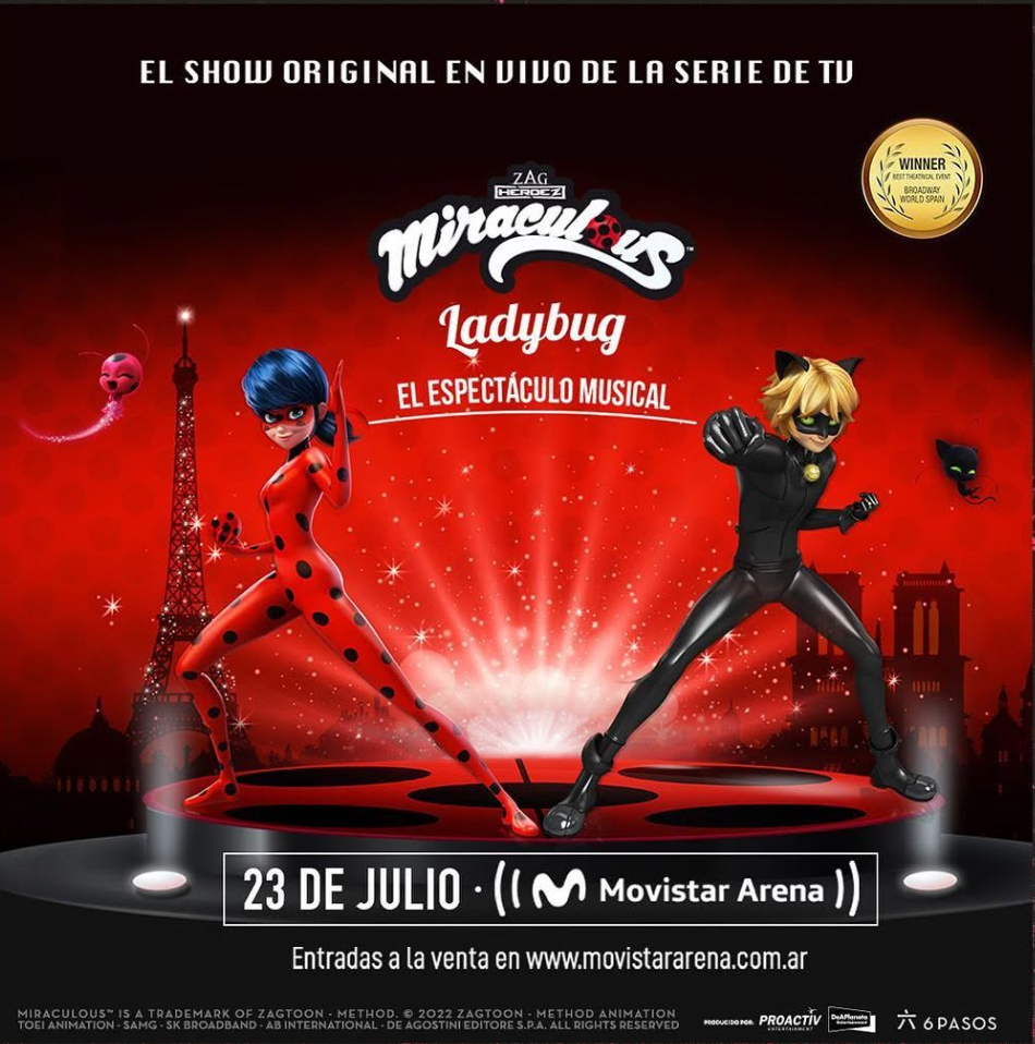“Miraculous Ladybug - El espectáculo musical” en Buenos Aires